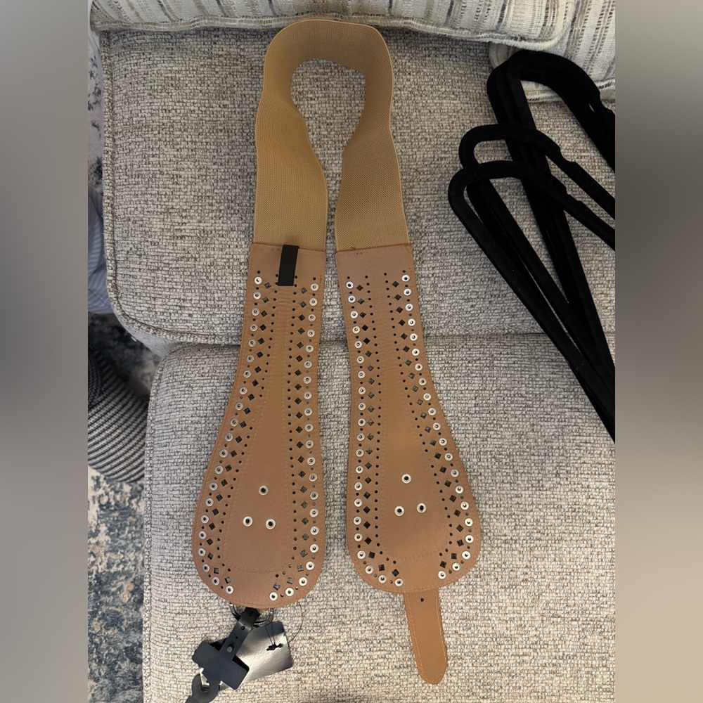 Torrid Tan Studded Women's Western Belt